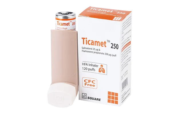 Inhaler Ticamet HFA 250mg (120 metered)